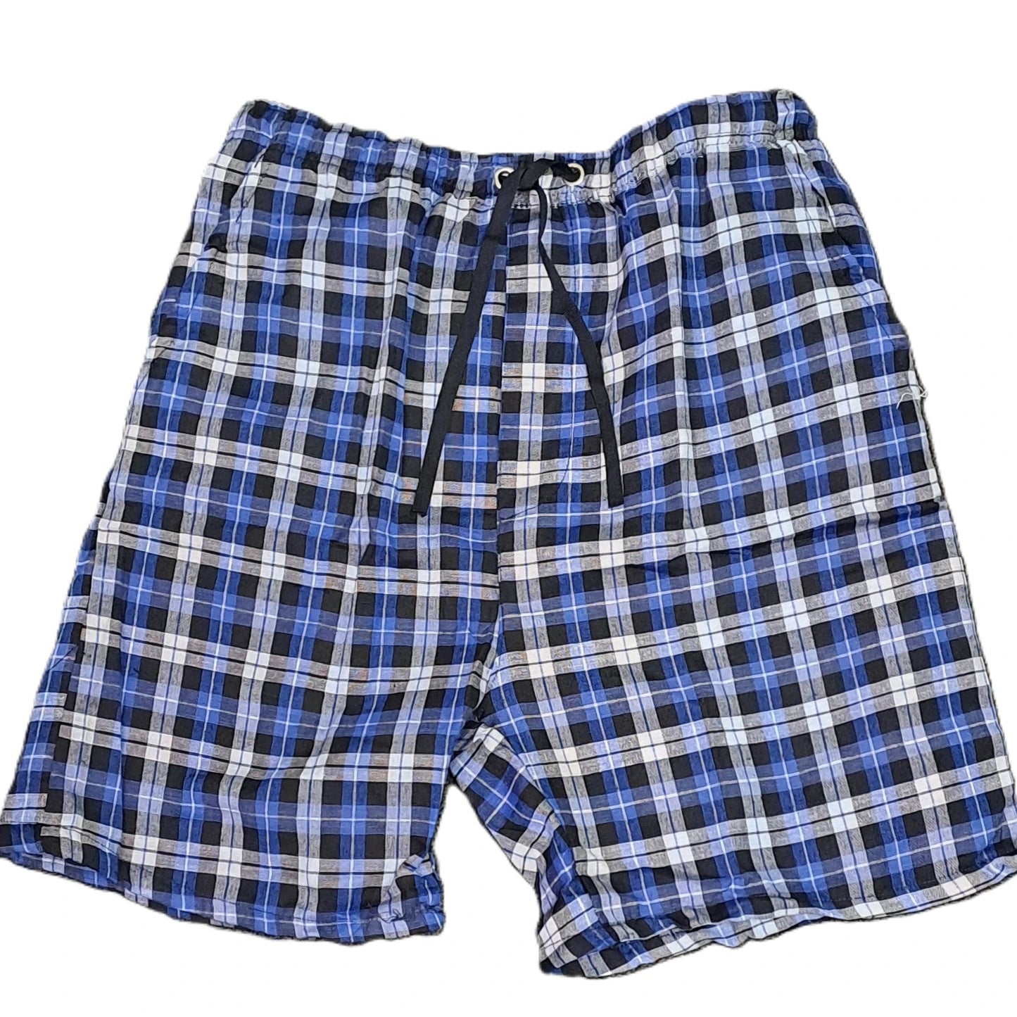 Men’s Dual-Purpose Lightweight Blue Highland Check Short – Quick-Dry & Ultra-Comfortable