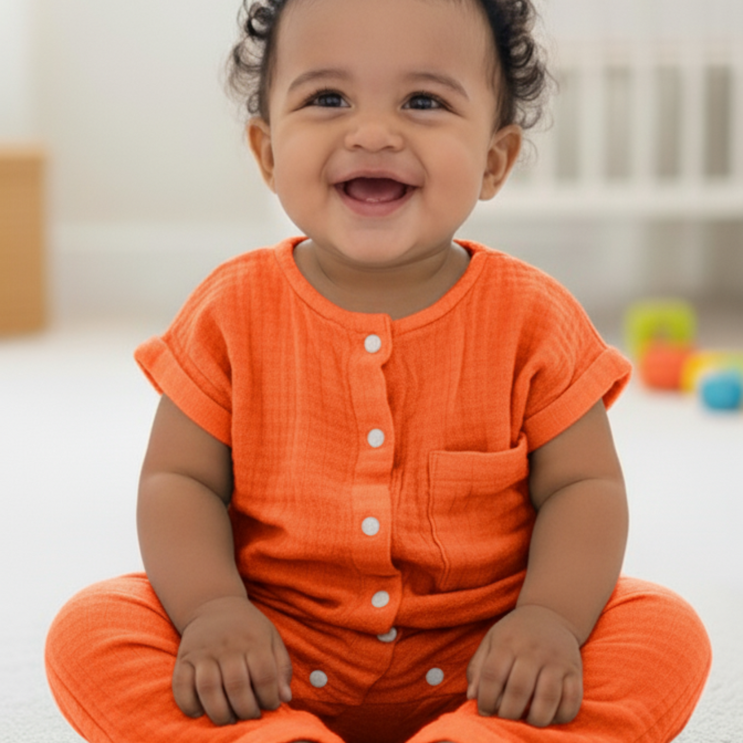 Baby Romper – 100% Organic Cotton Muslin Pack of 2