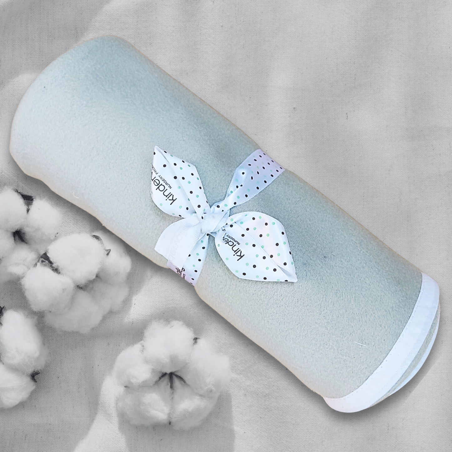 Cozy Dreams Baby Fleece Blanket – White & Grey