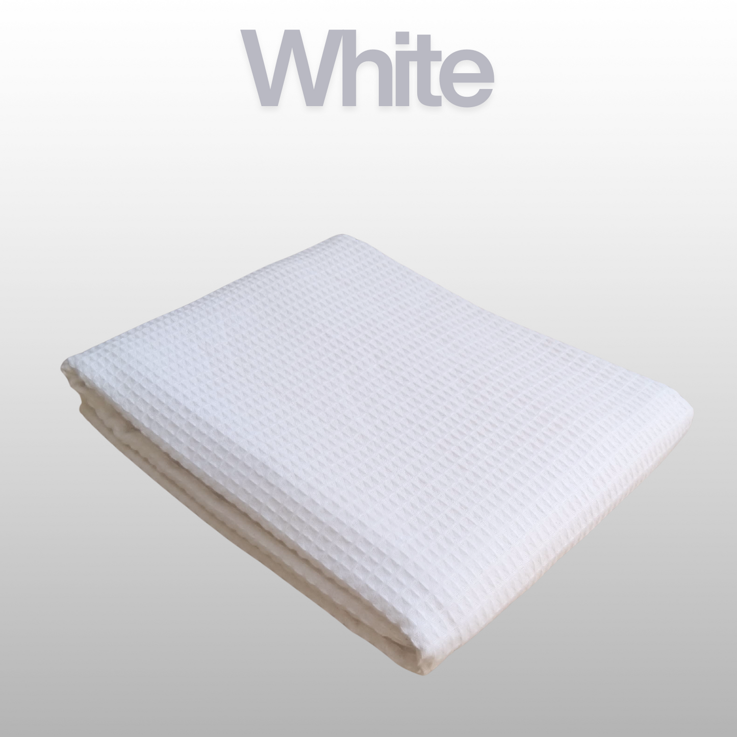 Waffle Blanket – 100% Organic Cotton (Ash Grey, White & Charcoal)