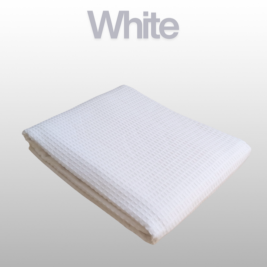 Waffle Blanket – 100% Organic Cotton (Ash Grey, White & Charcoal)