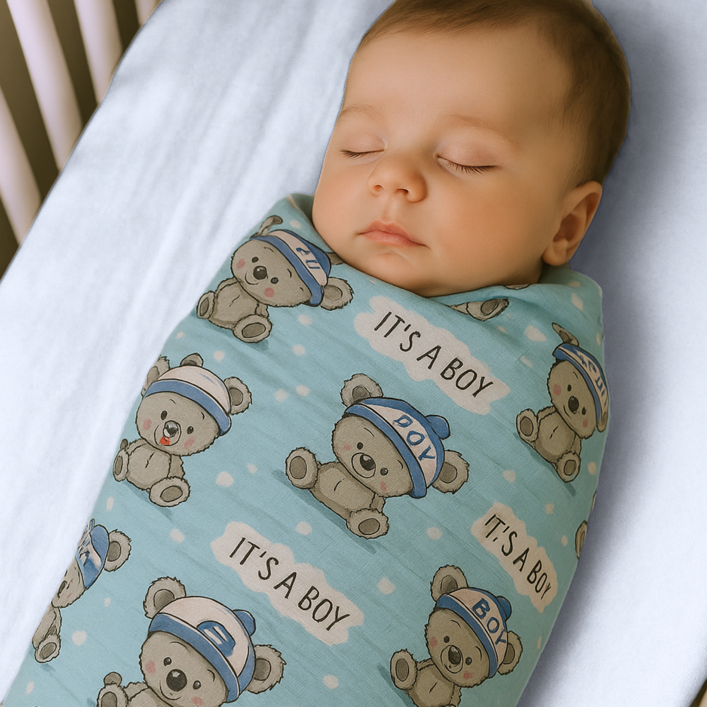 Baby Swaddle Wrap  100% Organic Cotton Muslin Cloth