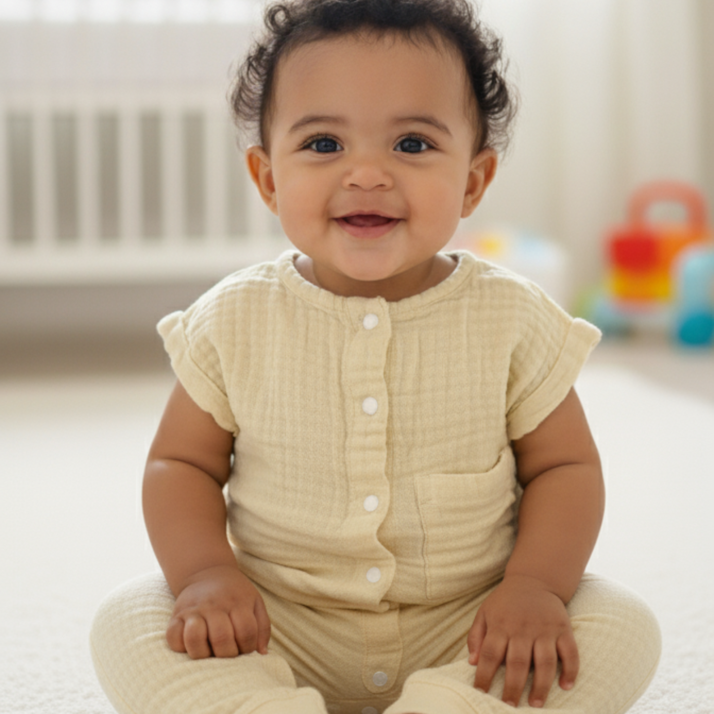 Baby Romper – 100% Organic Cotton Muslin Pack of 2