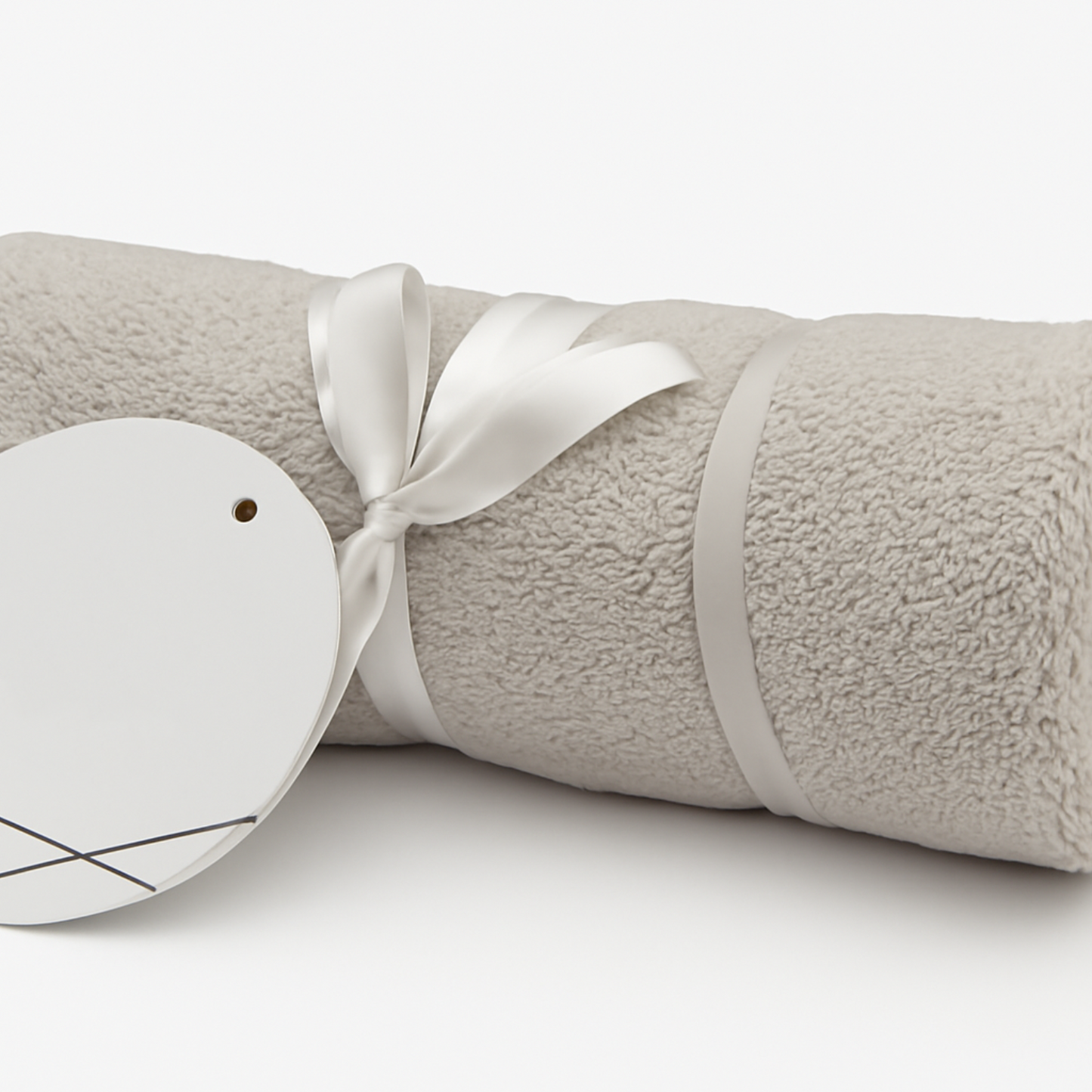 Baby Hooded Towel – 100% Organic Cotton (White)