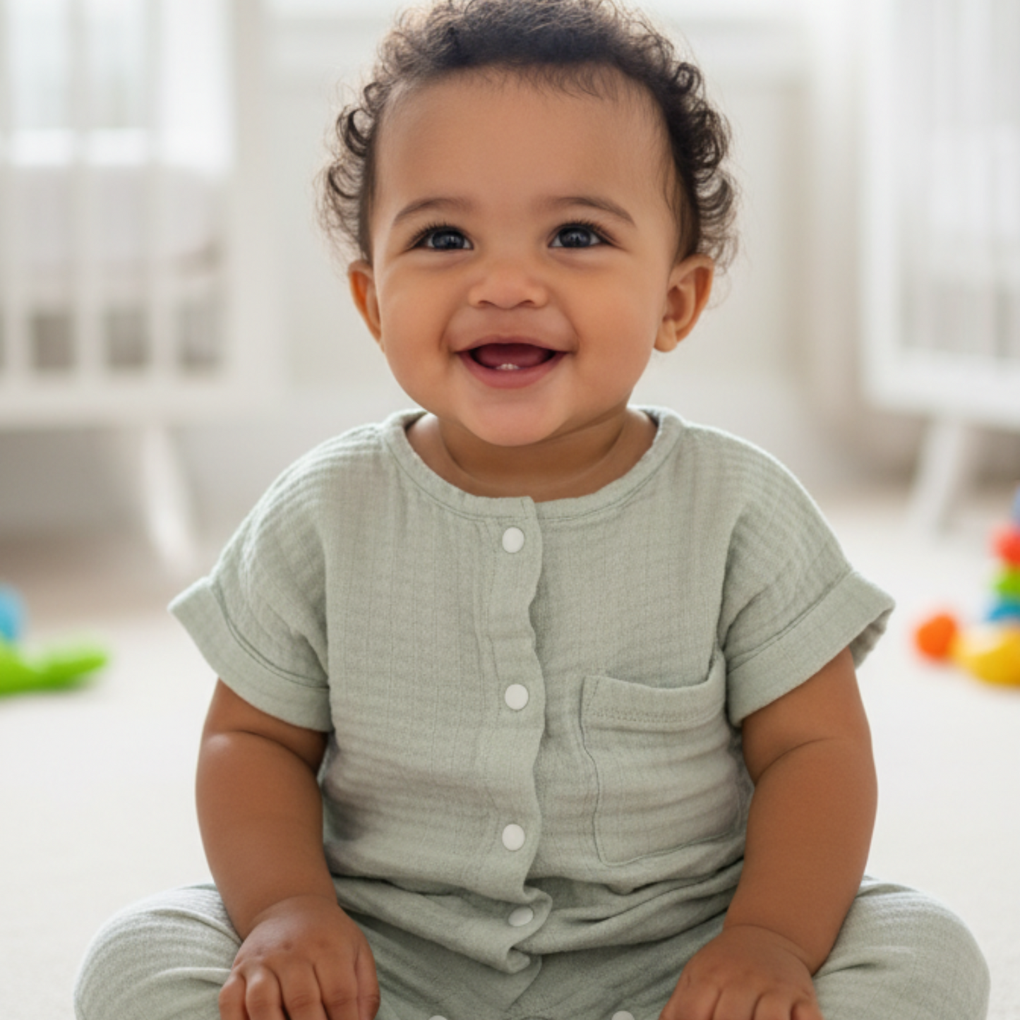 Baby Romper – 100% Organic Cotton Muslin Pack of 2