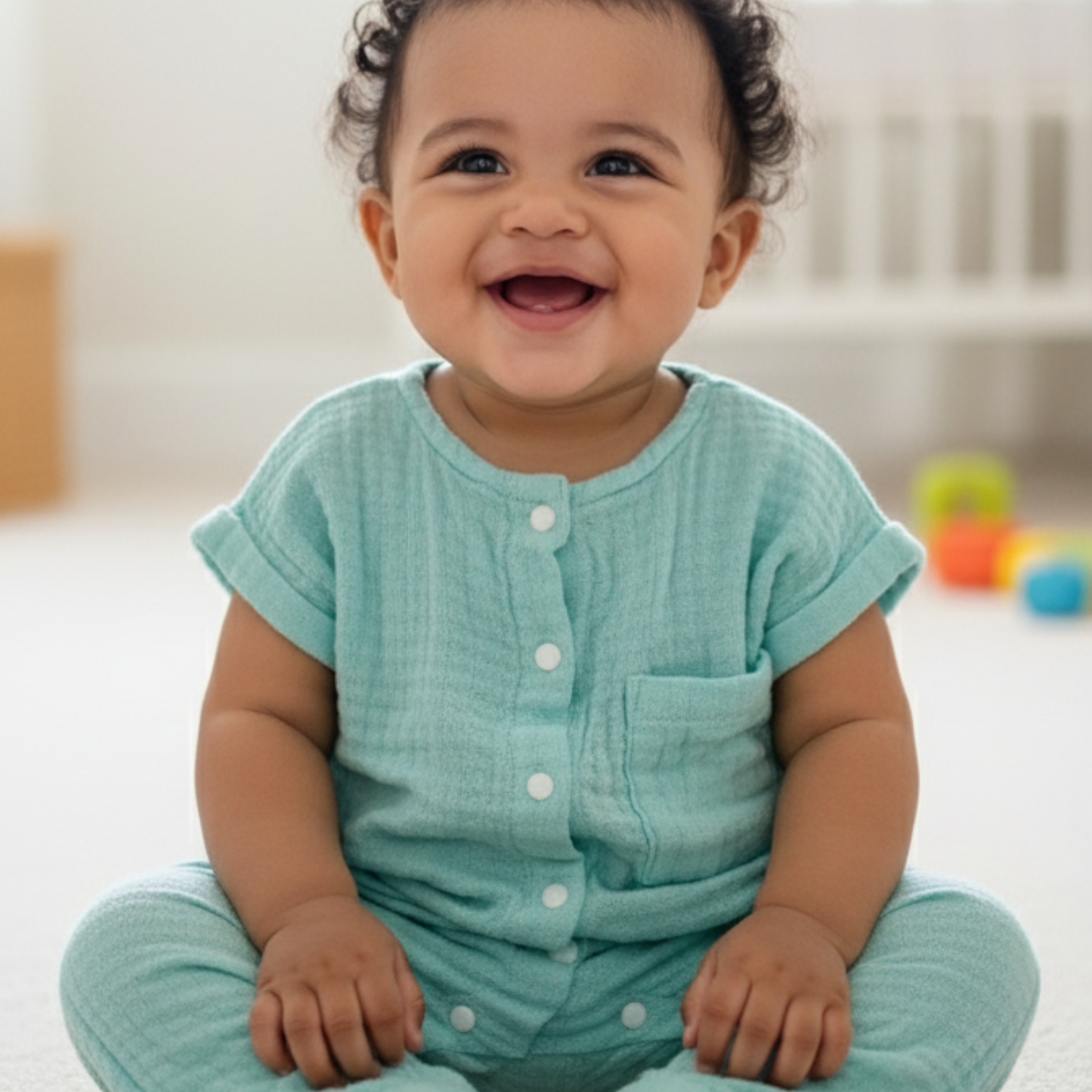 Baby Romper – 100% Organic Cotton Muslin Pack of 2