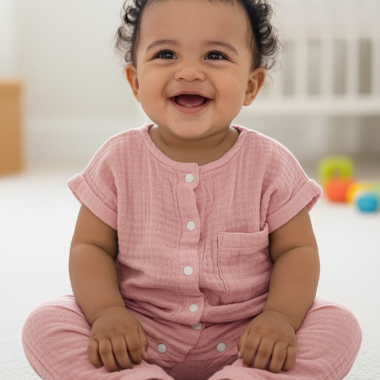 Baby Romper – 100% Organic Cotton Muslin Pack of 2