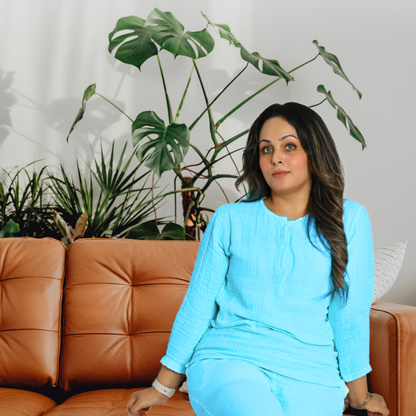 Women Casual Wear Airy Muslin CO-ORD Set