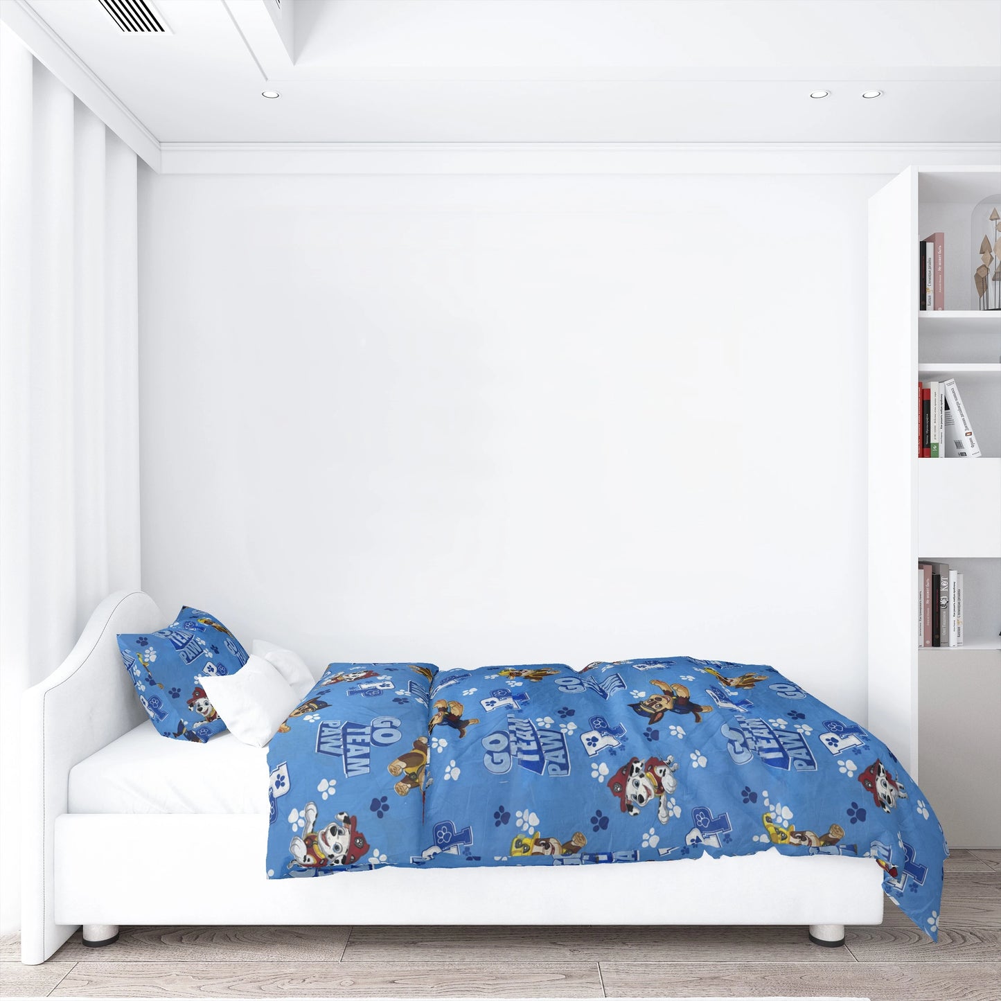 Baby Kids Air-Con Room Quilt & Pillow Set – All Stars -Blue Edition