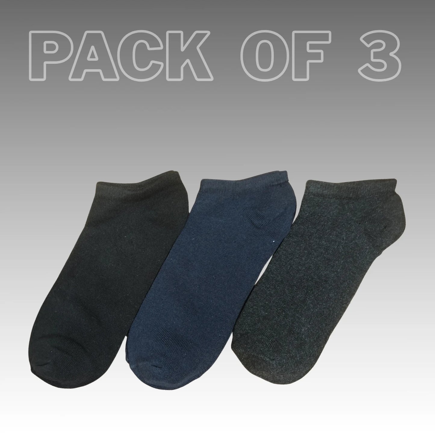 Premium ankle Socks – Pack of 3 Pairs